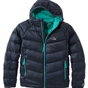 L.L.Bean Kids Ultralight 650 Down Jacket Navy Blue Size L (14-16)